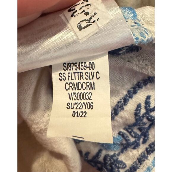 Old Navy Embroidered Flutter-Sleeve Square-Neck Top Sz 4x - Picture 7 of 7